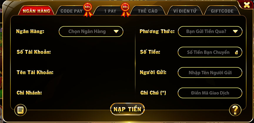 Hướng dẫn nạp tiền Go88 chính xác